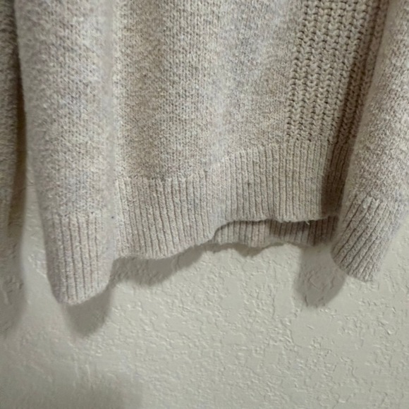 Auden Women's Oatmeal Knit Lounge Pants Drawstring Waist Wide Leg Size Medium - Picture 5 of 9